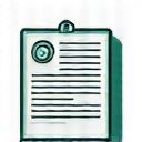 ペンで書類を添削しているアイコン